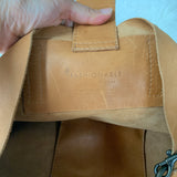 ABLE Abera Crossbody Tote In Cognac *see photos for signs of wear