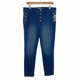 Sofía Jeans By Sofía Vergara Button Up Rosa Hi Rise Curvy Ankle NWT- Size 14 (Inseam 26")