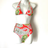 Beach Joy Paisley Print Bikini Top- Size M (TOP ONLY)