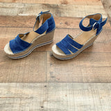 Marc Fisher Blue LTD Women's Sammy Wedge- Size 8.5 (See Notes- Sold Out Online!)