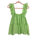 Vestique Lime Main Squeeze Ruffle Top- Size S (sold out online)