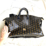 Dooney & Burke Black Large Duffle Tote Bag (Jana)