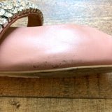 Kurt Geiger Camel Leather Embelished Rhinestone Strap Mules- Size 39 (see notes, sold out online)