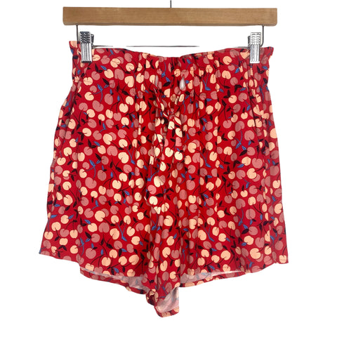 Loft Red/Cream/Black/Pink cherry Paper Bag Short NWT- Size XXS