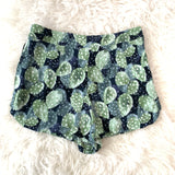 Topshop Black Cactus Shorts- Size 2