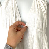Free People White Maxi Dress- Size L (see notes)