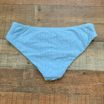 Xhilaration Light Blue Eyelet Swim Bottoms- Size S (We Have Matching Top!)