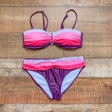 No Brand Pinks and Purple Padded Bikini Top- Size M (we have matching bottoms)
