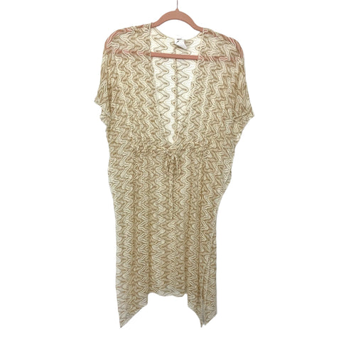 No Brand Ivory with Gold Cover Up- Size XS/S