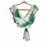No Brand Palm Print Crop Top- Size S (we have matching pants)