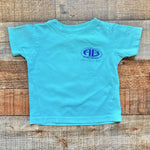 Rabbit Skins Turquoise Atlantic Beach Tee- Size 12M