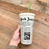 The New York Times Straw Cup NWT