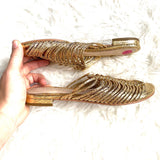 Cecelia Gold Strappy Sandals- Size 6.5