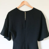Lush Black Tie Waist Romper- Size S