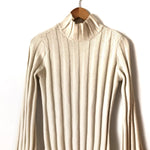 Lovers + Friends Ivory Ribbed Knit Turtleneck Dress- Size S