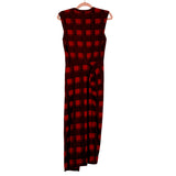 Derek Lam 10 Crosby Red and Black Plaid Midi Faux Wrap Dress- Size XS (sold out online)