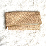 Urban Expressions Weave Fold Over Clutch NWT