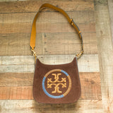 Tory Burch Brown Suede Like Handbag (See Notes)