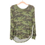 American Eagle Camo Soft & Sexy Plush Top- Size XS
