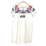 THML Cream Embroidered Top Dress NWT- Size S