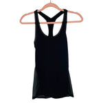 Lululemon Black Mesh Back Racerback Tank- Size ~S (see notes)