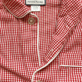 Petite Plume Red and White Gingham Two Piece Pajama Set- Size 3 (see notes)