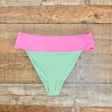 Show Me Your Mumu Green/Pink Bikini Bottoms- Size XL (we have matching top)