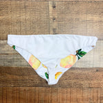 Azure Reversible White Lemon Print Bikini Bottoms- Size M (we have matching top)