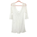 Kona Sol Open Knit Cover Up Dress- Size M