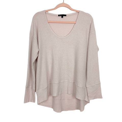 Gibson Light Pink Waffle Knit Lounge Top- Size M (We Have Matching Bottom!)