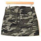 Express Camo Distressed Hem Skirt NWT- Size 0
