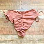 Tularosa Ruched Side Tie Bikini Bottoms- Size S (Bottoms Only)