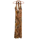 Olivaceous Printed Tie Back Jumpsuit NWT- Size S