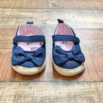 Gerber Denim Bow Espadrilles- Size 3-6M