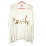 Show Me Your Mumu Cream Howdy Sweater- Size L (sold out online, see notes)