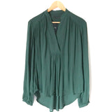 M&S Collection Green Long Sleeve V Neck NWT- Size M