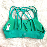 Athleta Green Strappy Back Sports Bra- Size S