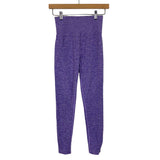 No Brand Heathered Purple/Side Dots Leggings- Size S (we have matching crop top, Inseam 24.5")