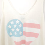 Wildfox Heart Flag Swim Coverup- Size S