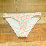 Xhilaration White/Floral Print Swimsuit Bottom NWT- Size M (We Have Matching Top!)