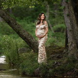 Pink Blush Maternity Rose Gold Evening Gown- Size S