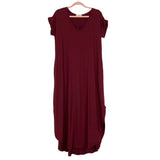 Entro Cranberry Round Hem Dress- Size S