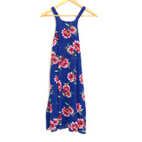Gibson Blue Floral Halter Swing Dress NWT- Size XS