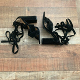 Bamboo Black Velvet Encounter Ankle Wrap Shoes- Size 7 (Like New Condition!)