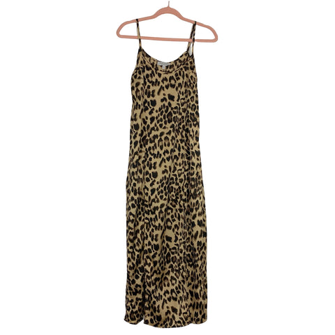 Hayden Animal Print Front Slits Dress- Size S