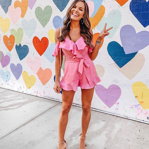 Blue blush romper best sale