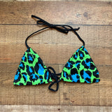 Azure Swim Neon Animal Print Bikini Top- Size ~M (see notes, we have matching bottoms)