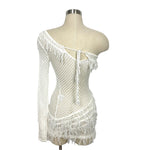 Tularosa White Peek A Boo Cover Up Dress- Size XS