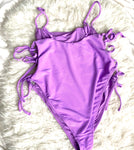 ASOS Purple Side Ties One Piece- Size 12 (sold out online)