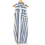 Mudpie Striped Duster Tank Cover Up- Size S